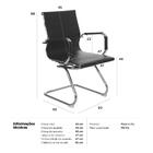 Cadeira Office Esteirinha Base Fixa