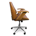 Cadeira Office Lisboa Marrom Para Escritório Base Giratória C