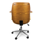 Cadeira Office Lisboa Marrom Para Escritório Base Giratória C