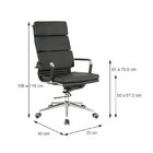 Cadeira Office Soft Alta Giratória Or-3304 – Or Design - Preto