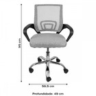 Cadeira Office Tok Baixa Rosa Com Base Rodízio