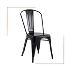 Cadeira Oficial Iron Tolix - Preto - 1