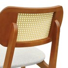 Cadeira Organik Madeira Maciça Encosto Telinha Assento Estofa