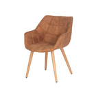 Cadeira Oslo Base Madeira Caramelo