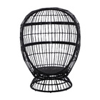 Cadeira Oval Aço Juno 97x113x147cm Cinza Naterial