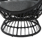 Cadeira Oval Aço Juno 97x113x147cm Cinza Naterial