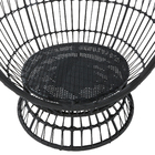 Cadeira Oval Aço Juno 97x113x147cm Cinza Naterial