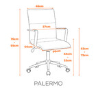 Cadeira Palermo - Caramelo