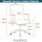 Cadeira Palermo - Preta