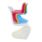 Cadeira Panton Em Abs Azul Claro