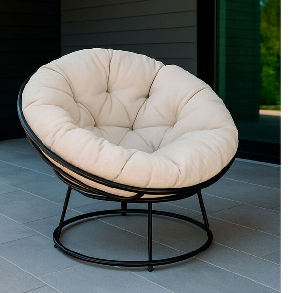Cadeira Papasan Com Almofada Impermeável Área Externa Acesse