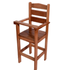 Cadeira Papinha Infantil Em Madeira Maciça