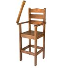 Cadeira Papinha Infantil Em Madeira Maciça