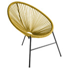 Cadeira Para Área Externa Acapulco Em Aço Carbono E Cordão De