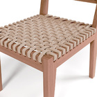 Cadeira Para Área Externa Cozinha Varanda Corda Náutica Bege