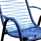 Cadeira Para Area Externa De Fio Único Azul Luxo Adulta