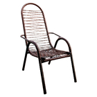 Cadeira Para Area Externa De Fio Único Marrom Chocolate Luxo