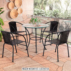 Cadeira Para Área Externa Happy Hour De Aço E Fibra Sintética