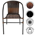 Cadeira Para Área Externa Happy Hour De Aço E Fibra Sintética