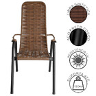 Cadeira Para Área Externa Sicília Em Aço Carbono E Fibra Sint