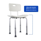 Cadeira para Banho Metal e Plástico Orthopauher
