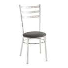 Cadeira Para Cozinha Assento Estofado 402 Unimóvel Cromado/pr