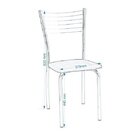 Cadeira Para Cozinha Com Assento Estofado 421  Cromado/preto