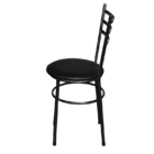 Cadeira Para Cozinha Epoxi Preta Craqueada Preto