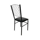 Cadeira Para Cozinha Preta Com Reforço Assento Com Rebaixe Pr