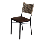 Cadeira Para Cozinha Ratan Elegance Cappuccino Marrom