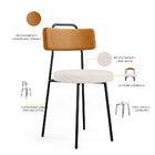 Cadeira Para Cozinha Sala De Jantar Barcelona L02 Couríssimo