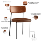 Cadeira Para Cozinha Sala De Jantar Melina L02 Couríssimo Cam