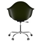 Cadeira Para Escritório Arm Base Cromada Dsw-m Office Verde M