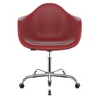 Cadeira Para Escritório Arm Base Cromada Dsw-m Office Vermelh