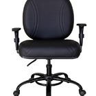 Cadeira Para Escritório Até 150kg Linha Fat Preto Preto