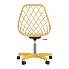 Cadeira Para Escritório Base Pp Colorida Kayla Office  Amarel