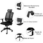 Cadeira Para Escritório Com Inclinação Office Go Star Plus -