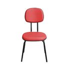 Cadeira Para Escritório Cs01 7/8 Couro Vermelho - Pethiflex