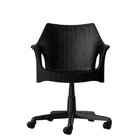 Cadeira Para Escritório Decorativa Tipo Rattan Relic Preto