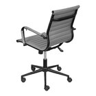 Cadeira Para Escritório Diretor Esteirinha Corino Cinza/preto