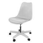 Cadeira Para Escritório Eames Estofada Base Colorida Office C