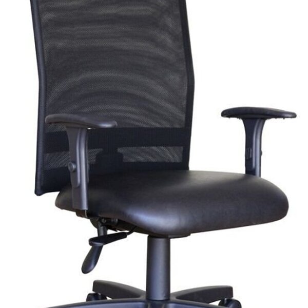 Cadeira Para Escritório Encosto Em Tela Mesh Peruggia Preto
