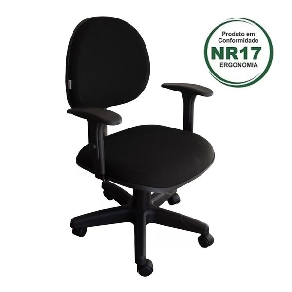 Cadeira Para Escritório Ergonômica Back System Com Braço Regu