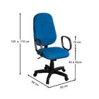 Cadeira Para Escritório Inclinável Presidente Taipei Azul