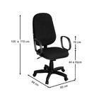 Cadeira Para Escritório Inclinável Presidente Taipei Preta