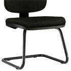 Cadeira Para Escritório Job L02 Fixa Couro Sintético Preto -