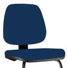 Cadeira Para Escritório Job L02 Fixa Crepe Azul Marinho - Lya