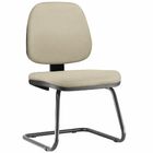 Cadeira Para Escritório Job L02 Fixa Suede Bege - Lyam Decor