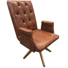 Cadeira Para Escritório Mabu Courissimo Nozes - Dominic Decor