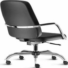 Cadeira Para Escritório Para Obesos Até 200kg Cromada Preto